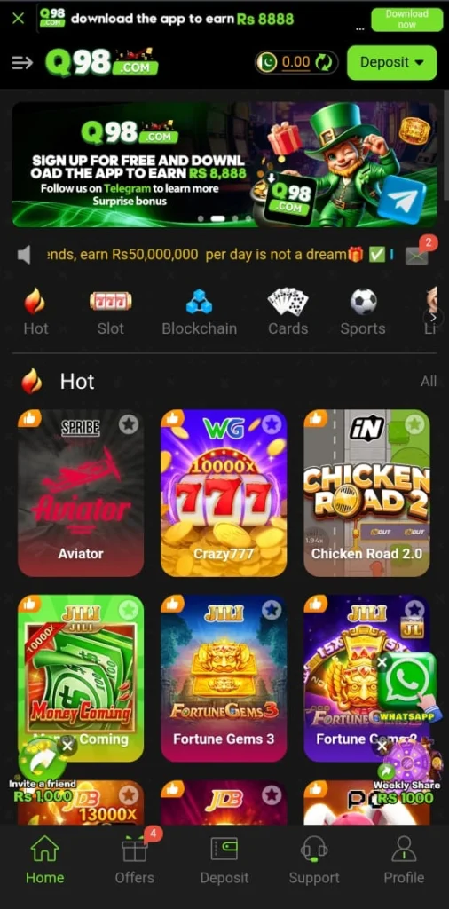Q 98 Game