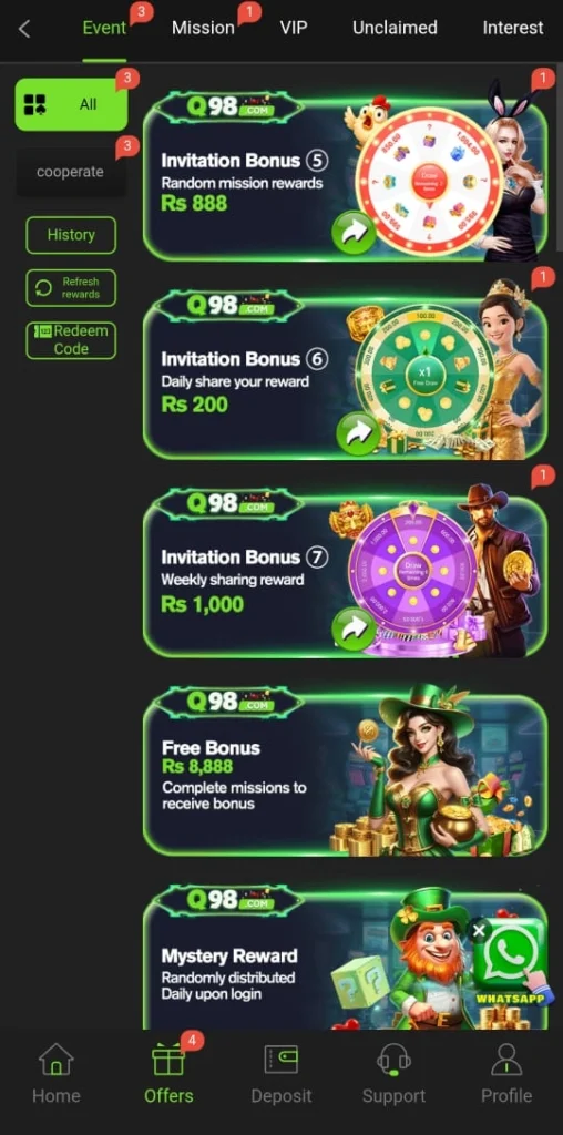 Q 98 Game